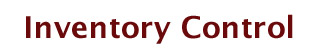 Inventory Control